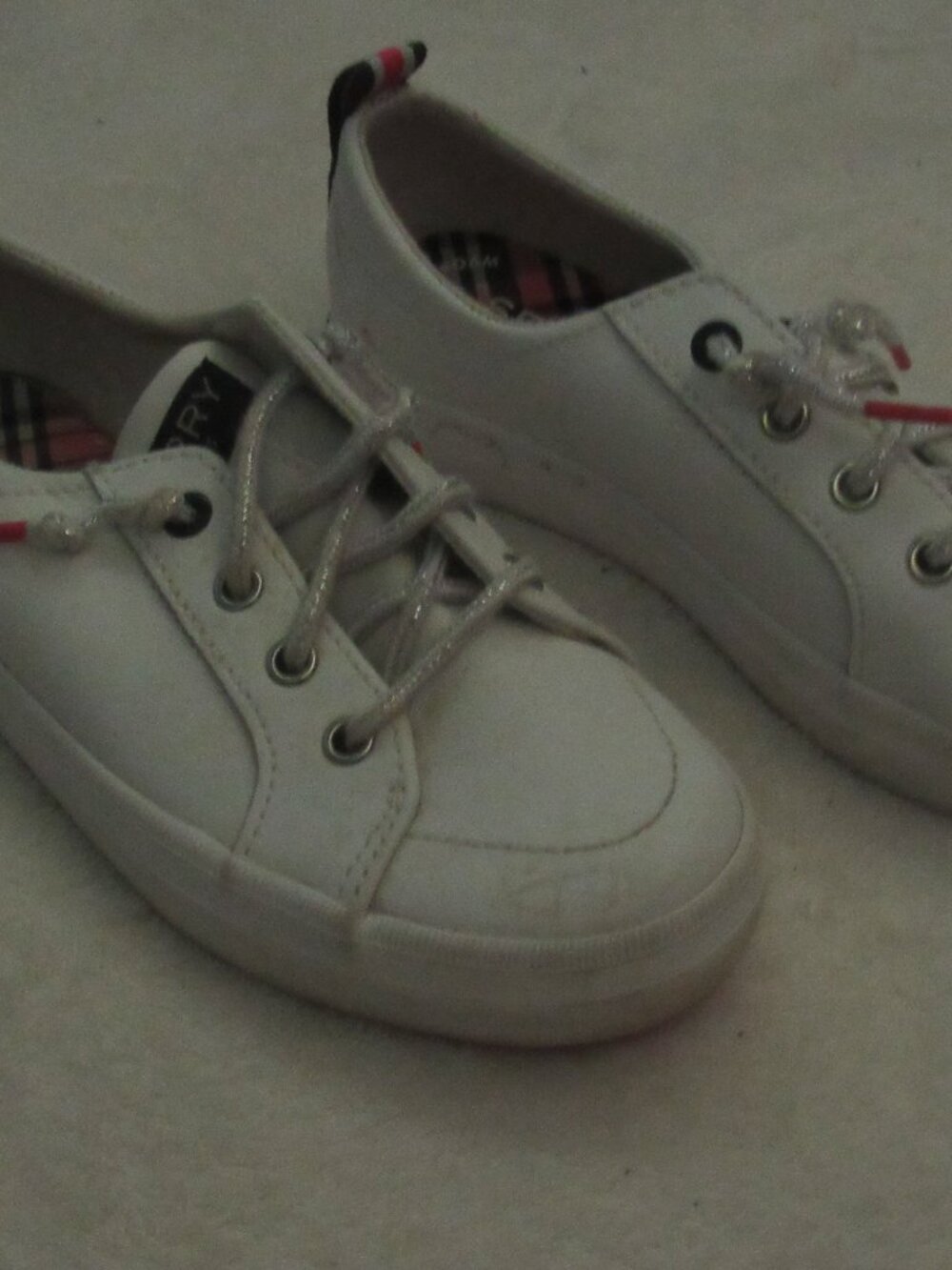 Sperry Crest Vibe White Shoes Size 13M Kids used